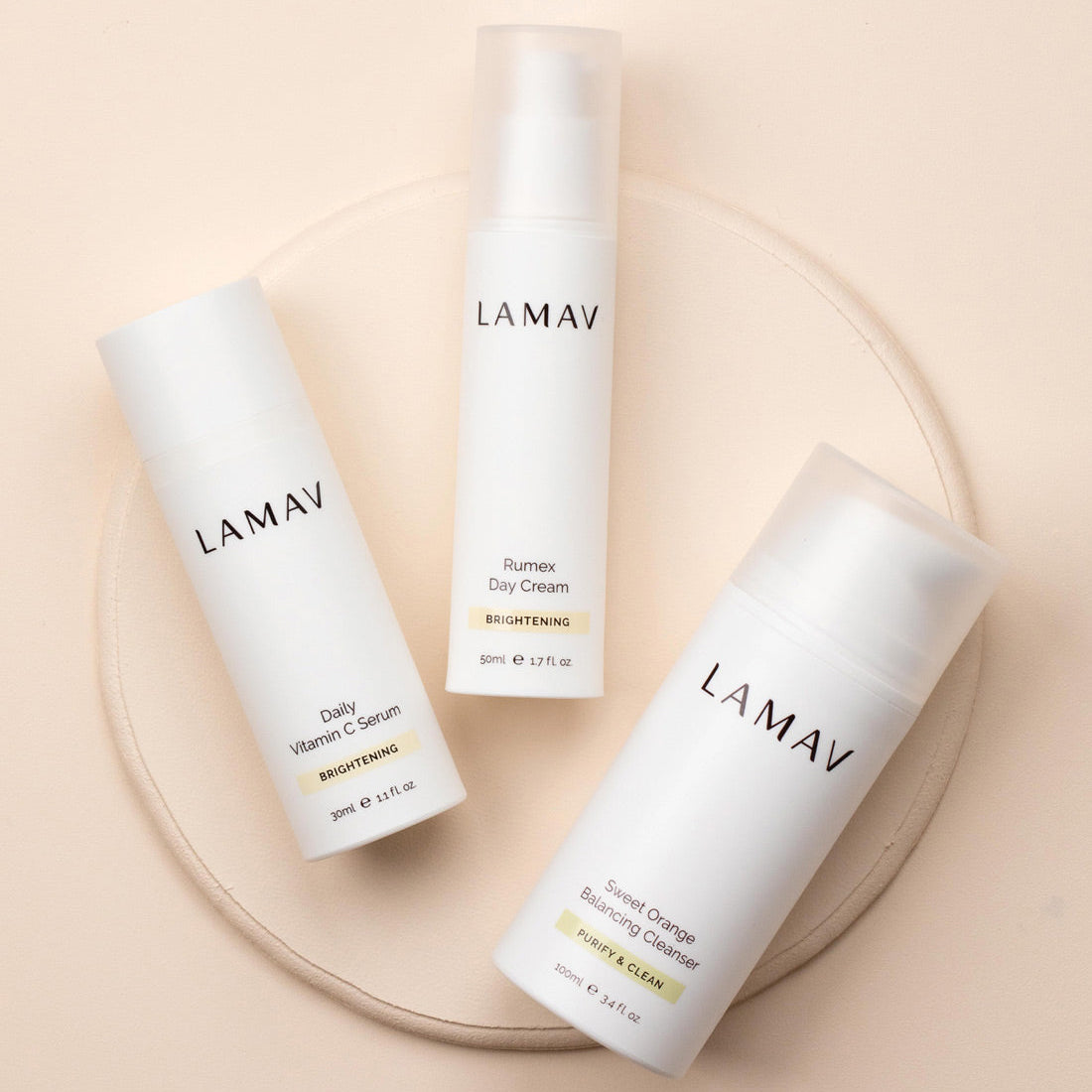 Lamav Brightening Organic Skincare Essentials-The Living Co.