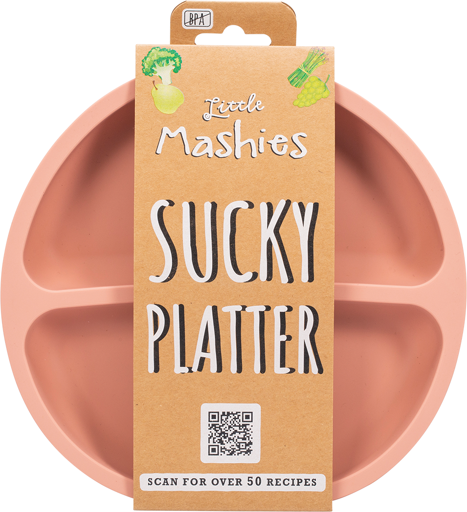 Little Mashies Silicone Sucky Platter Plate-The Living Co.