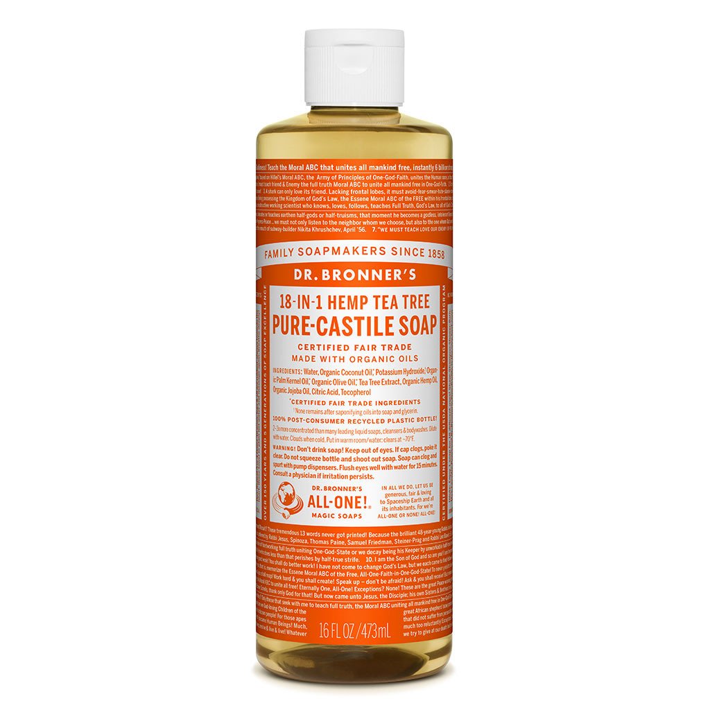 Dr. Bronner's Pure-Castile Liquid Soap Tea Tree-The Living Co.