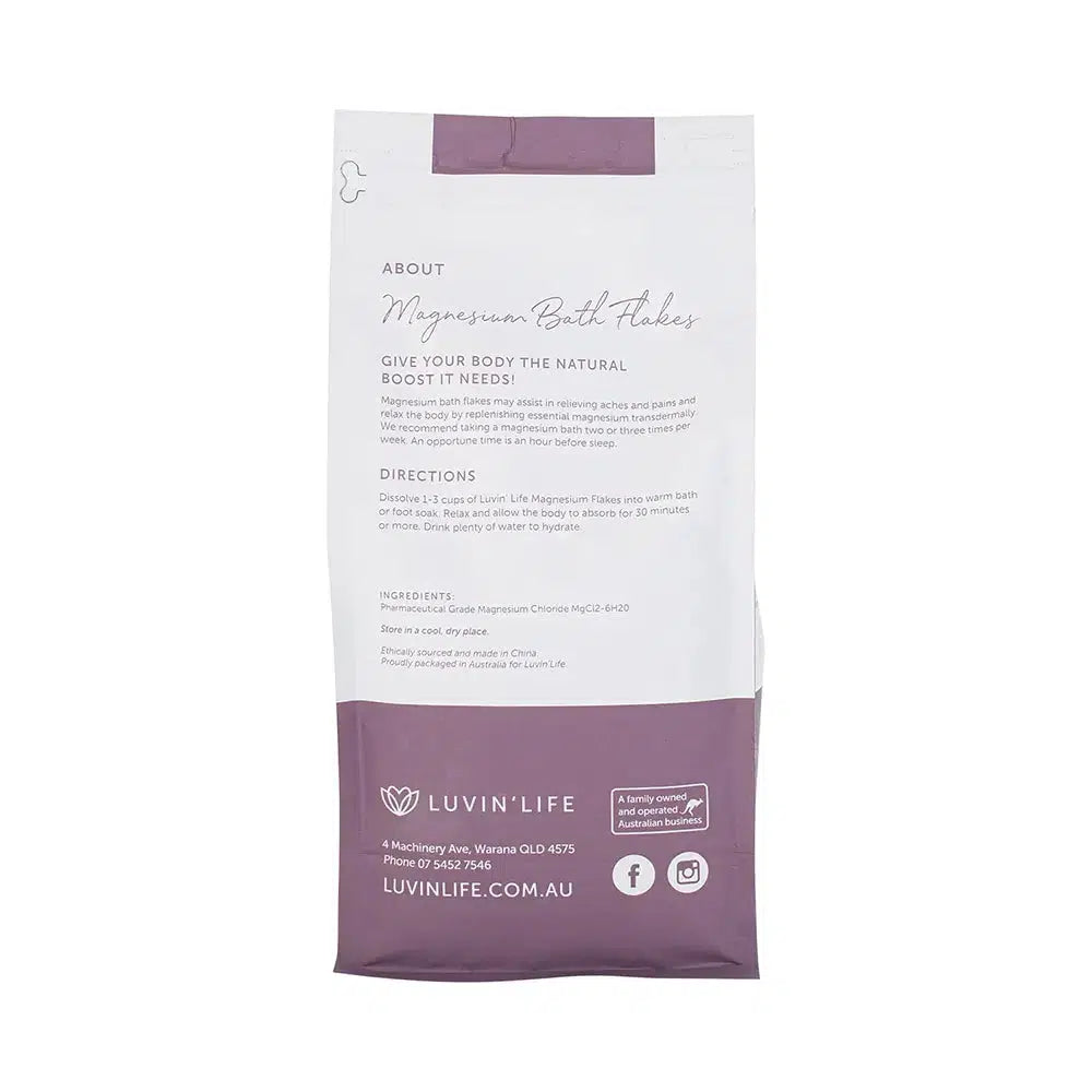 Luvin Life Magnesium Bath Flakes-The Living Co.