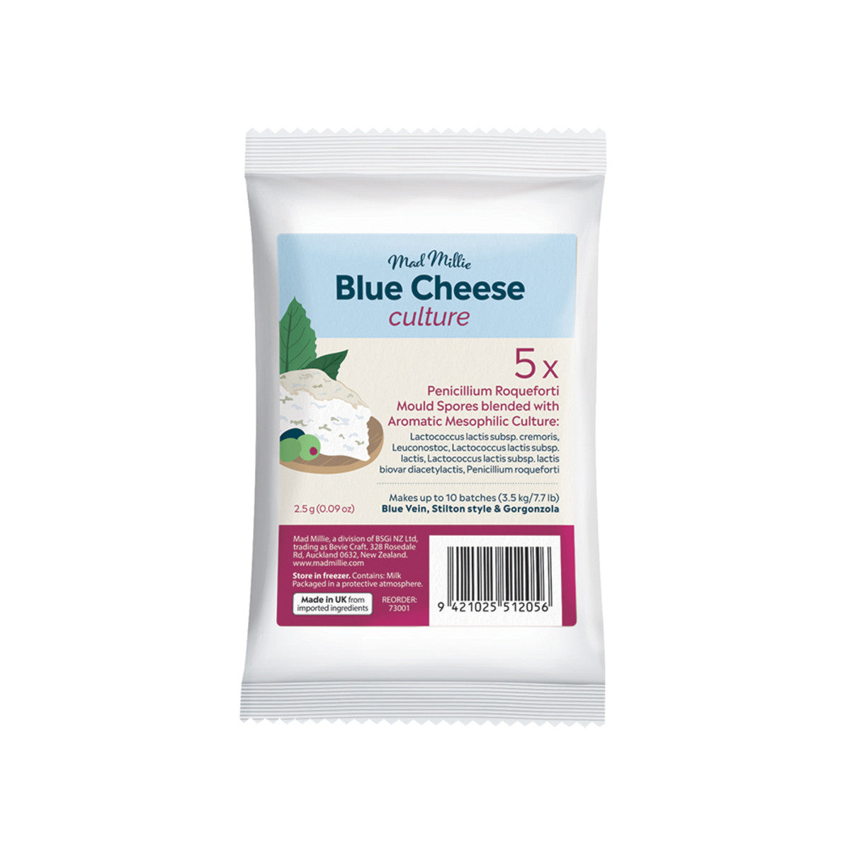 Mad Millie Blue Cheese Culture Blend Sachets x 5 Pack-The Living Co.