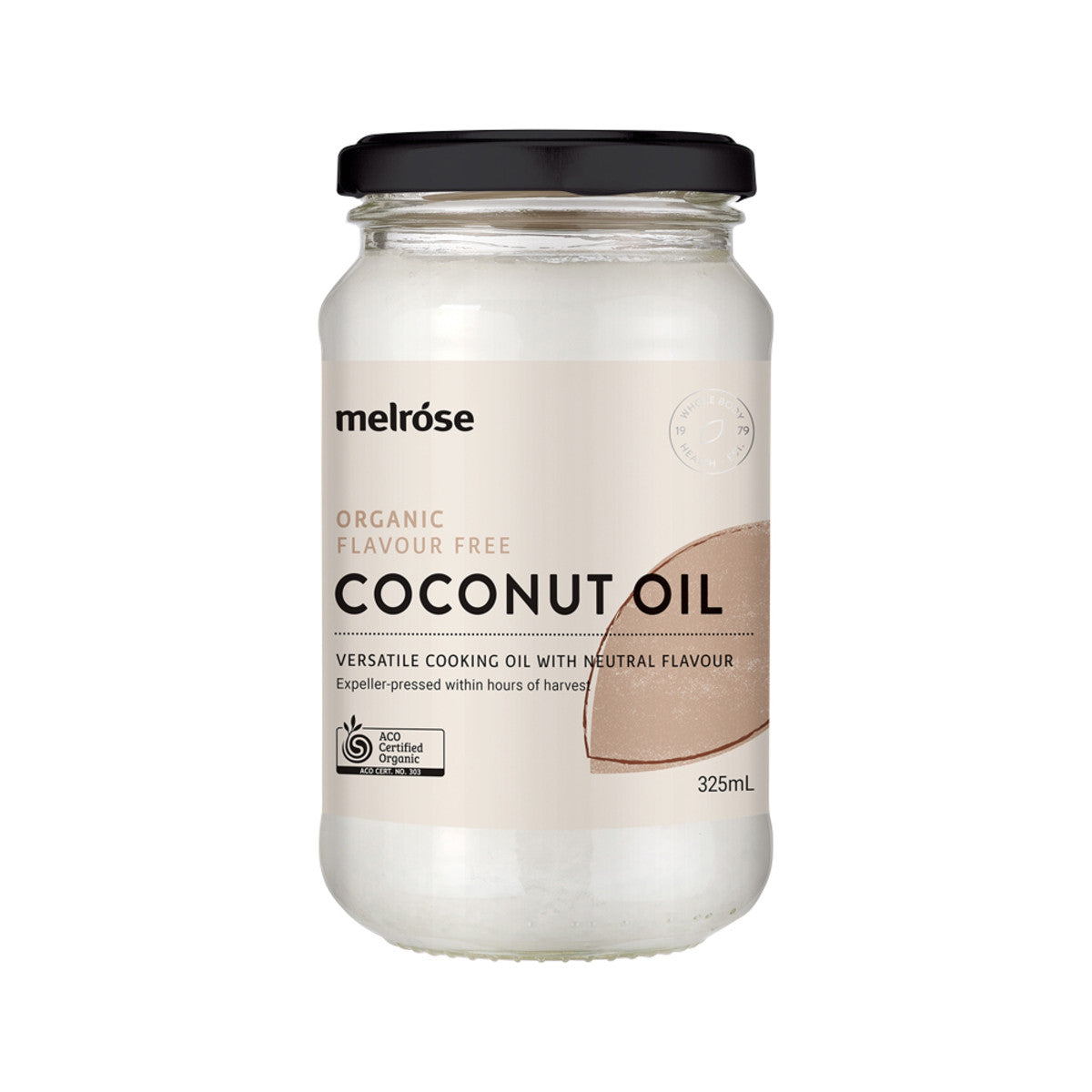 Melrose Organic Coconut Oil Flavour Free 325ml-The Living Co.