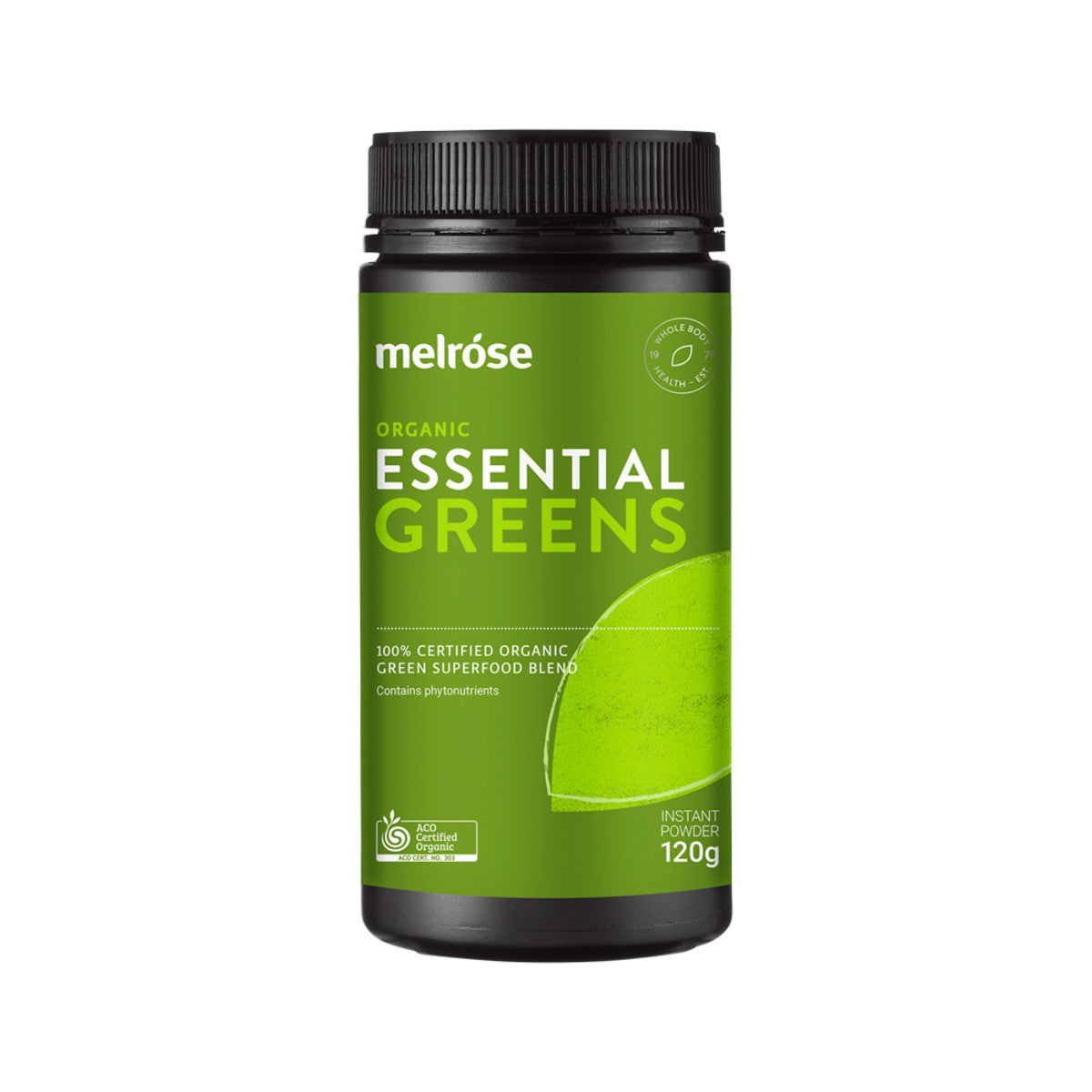 Melrose Organic Essential Greens Powder 120g-The Living Co.