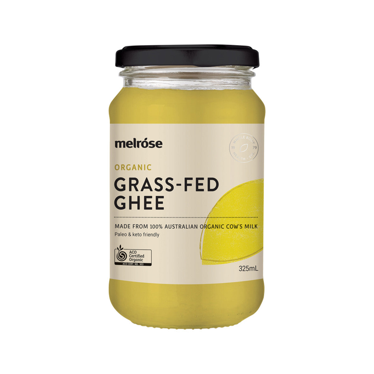 Melrose Organic Grass Fed Ghee 325ml-The Living Co.