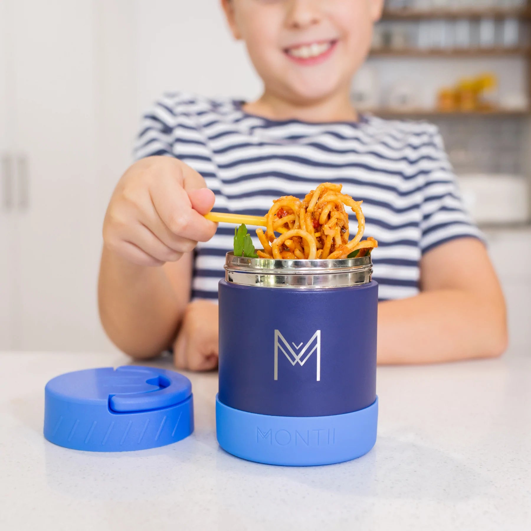 MontiiCo Insulated Food Jar - Cobalt-The Living Co.