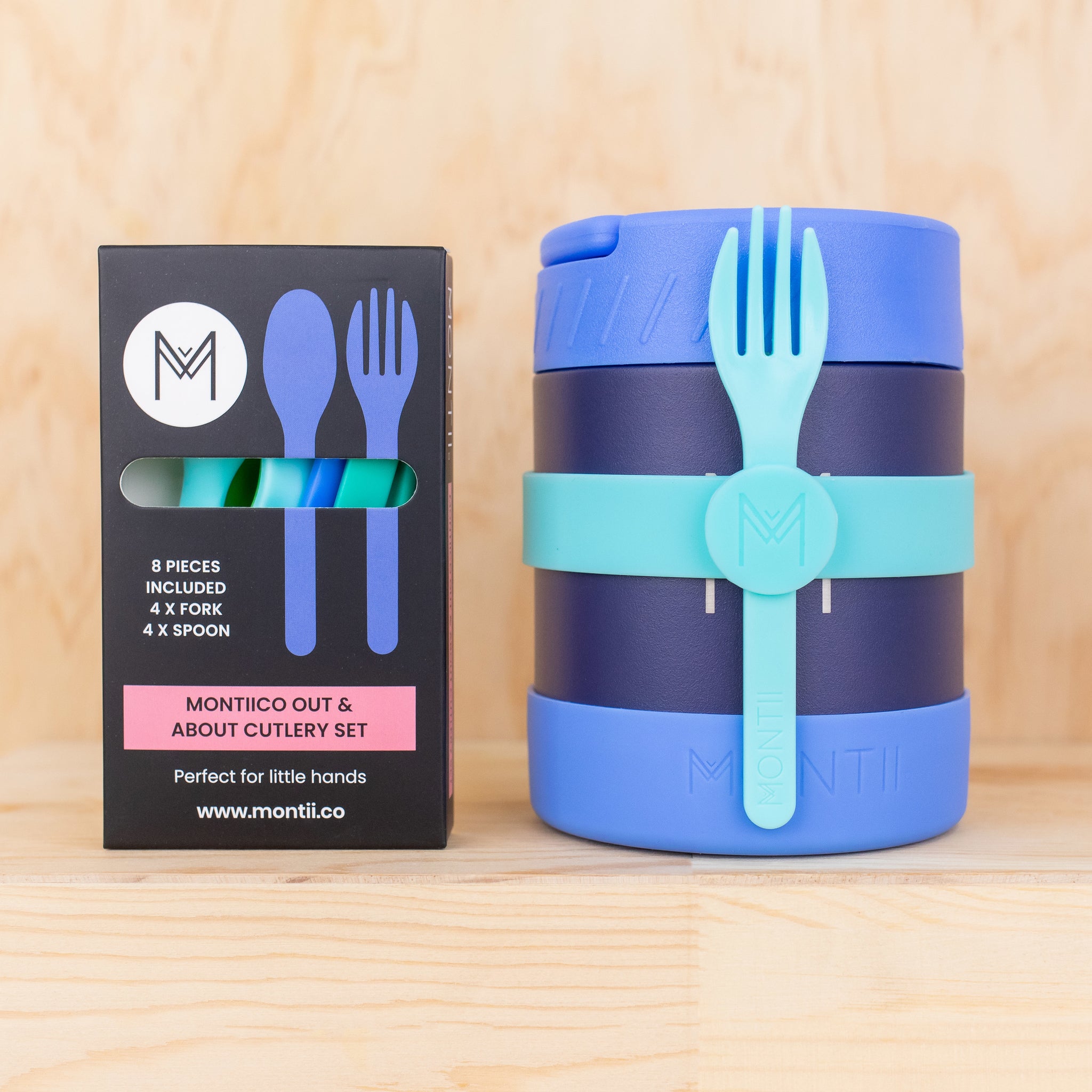 MontiiCo Lunch on the go set - Cobalt-The Living Co.