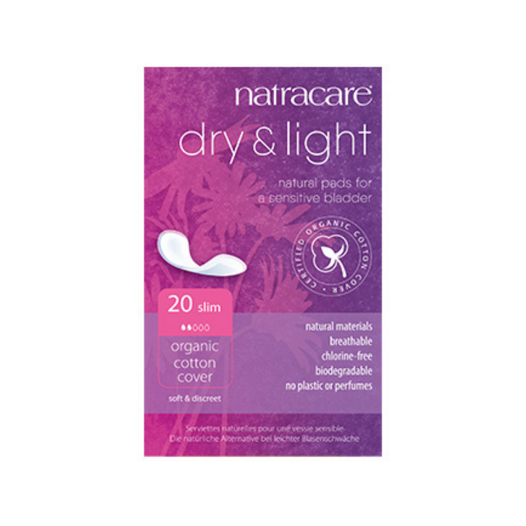Natracare Incontinence Pads Dry & Light Slim 20-The Living Co.