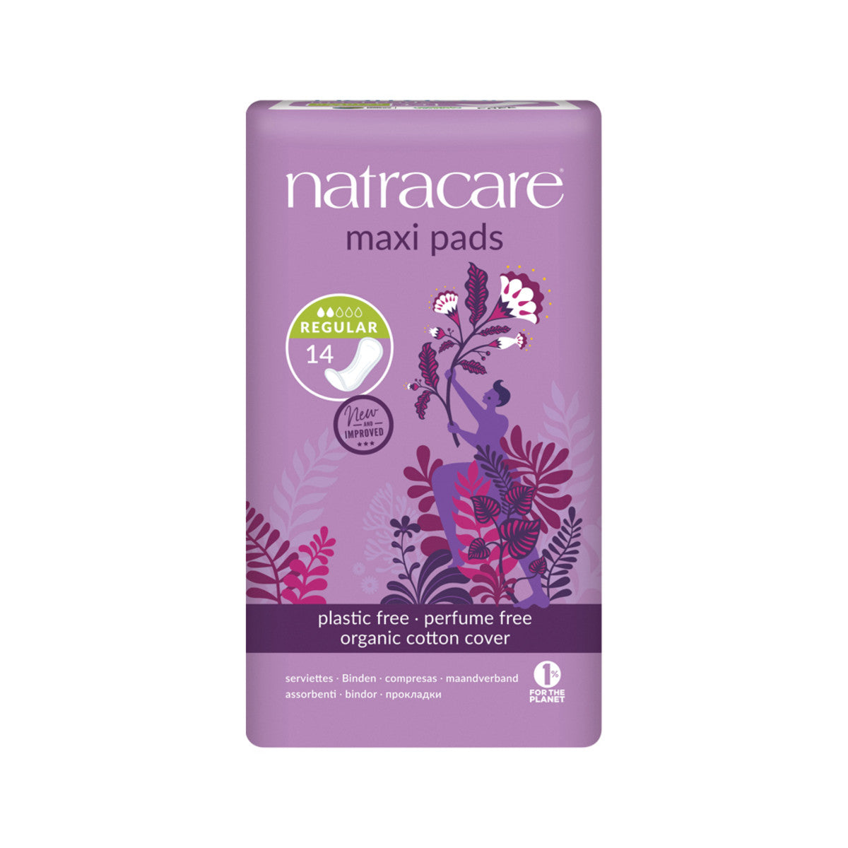 Natracare Maxi Pads Regular 14-The Living Co.