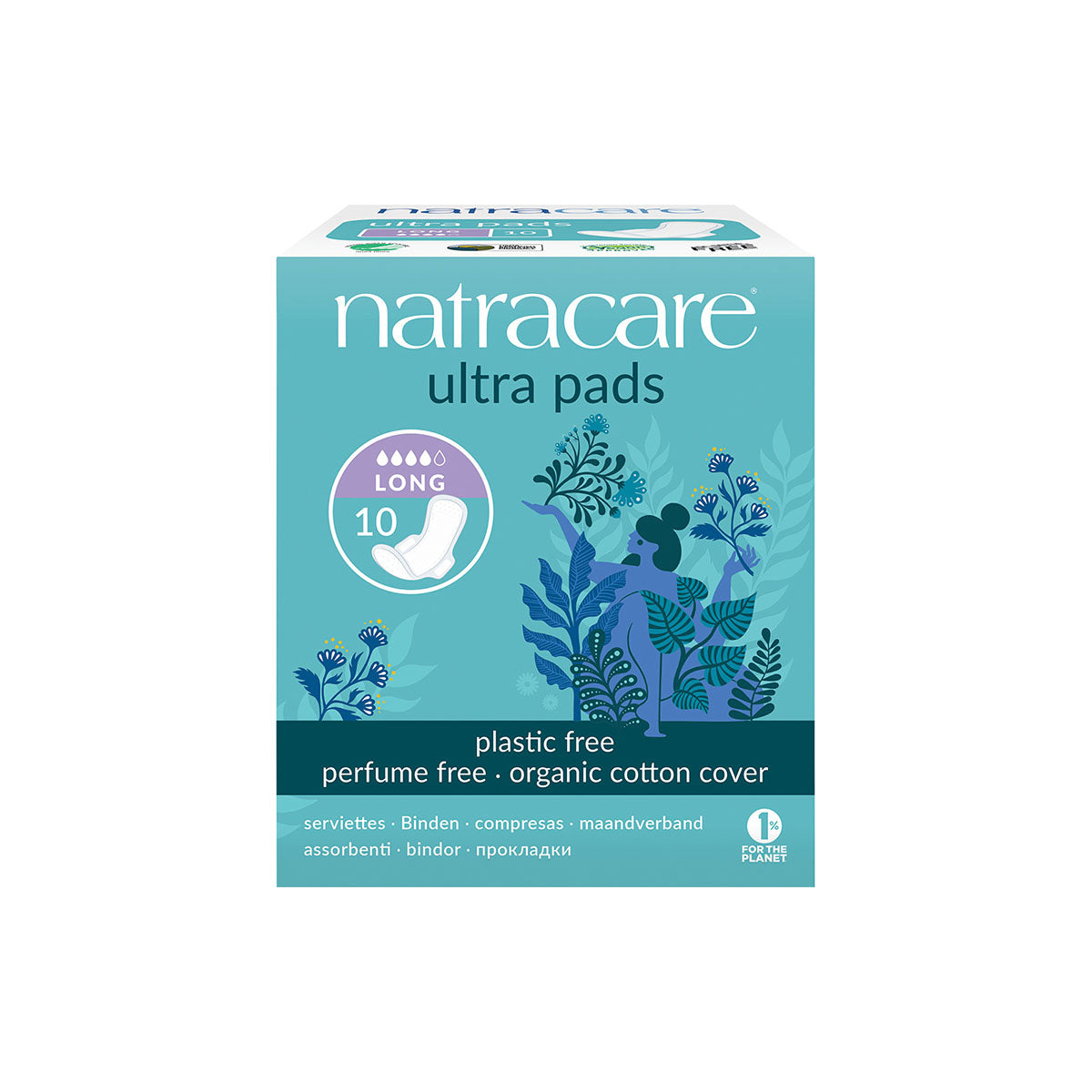 Natracare Ultra Long Pads (Wings) 10-The Living Co.
