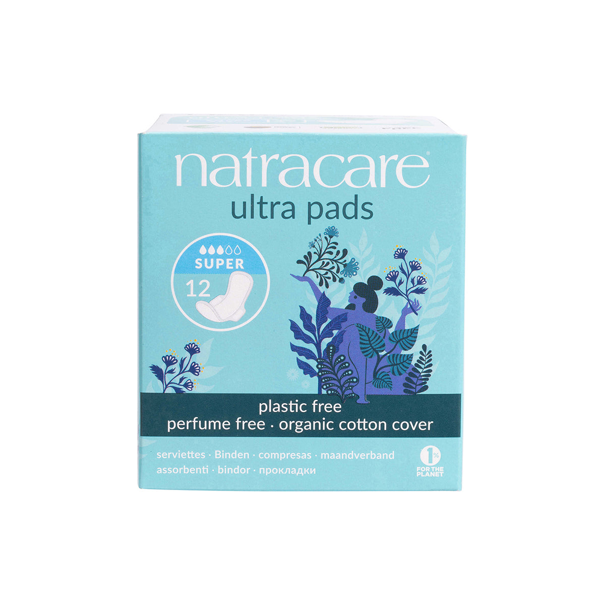 Natracare Ultra Super Pads (Wings) 12-The Living Co.