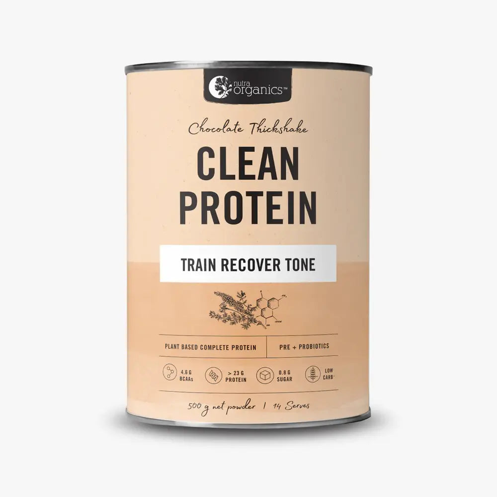 Nutra Organics Clean Protein Chocolate Thickshake-The Living Co.