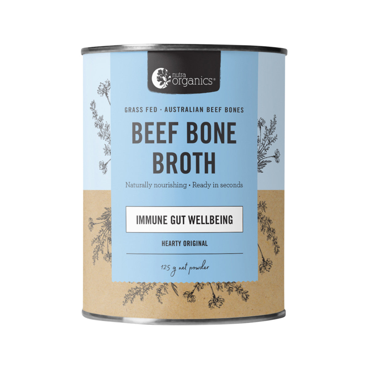 Nutra Organics Beef Bone Broth Hearty Original-The Living Co.
