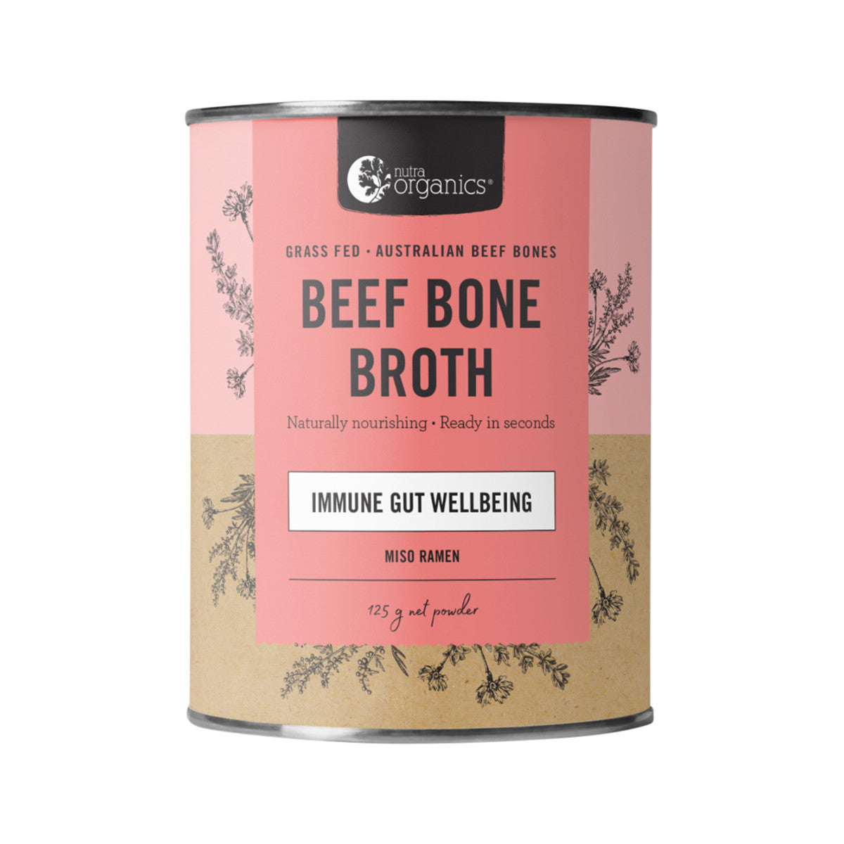 Nutra Organics Beef Bone Broth Miso Ramen-The Living Co.