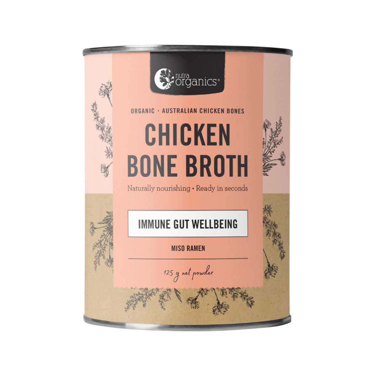 Nutra Organics Chicken Bone Broth Miso Ramen-The Living Co.