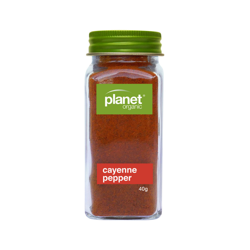 Planet Organic Cayenne Pepper Ground Shaker 40g-The Living Co.