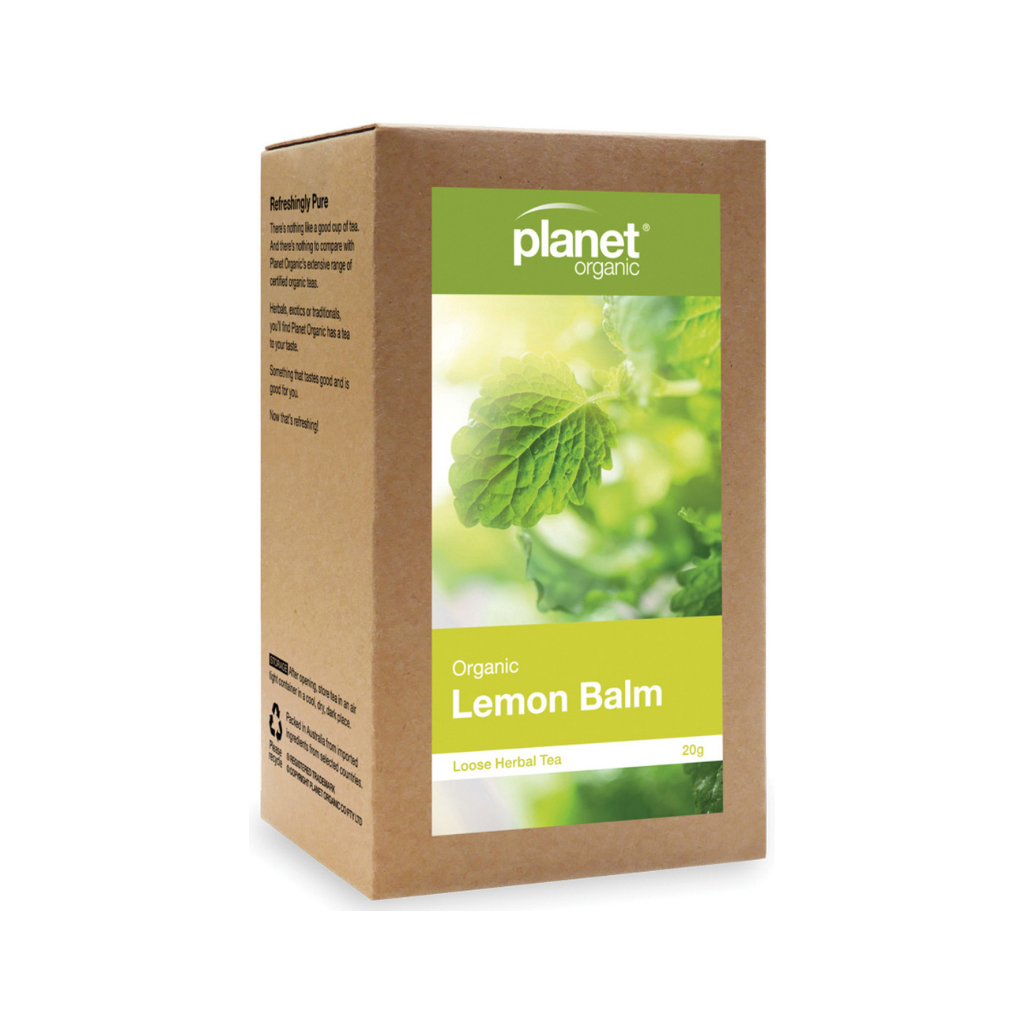 Planet Organic Lemon Balm Loose Leaf Tea 20g-The Living Co.