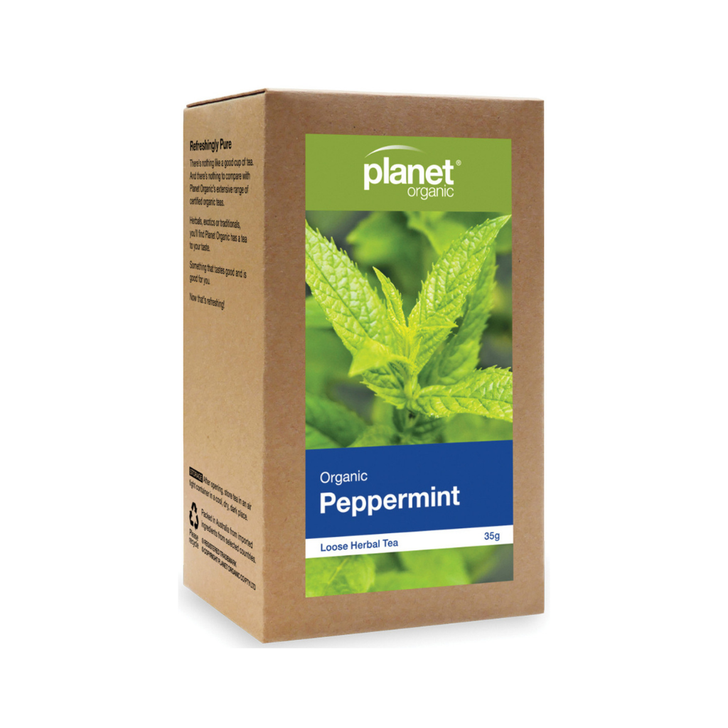 Planet Organic Peppermint Loose Leaf Tea 35g-The Living Co.
