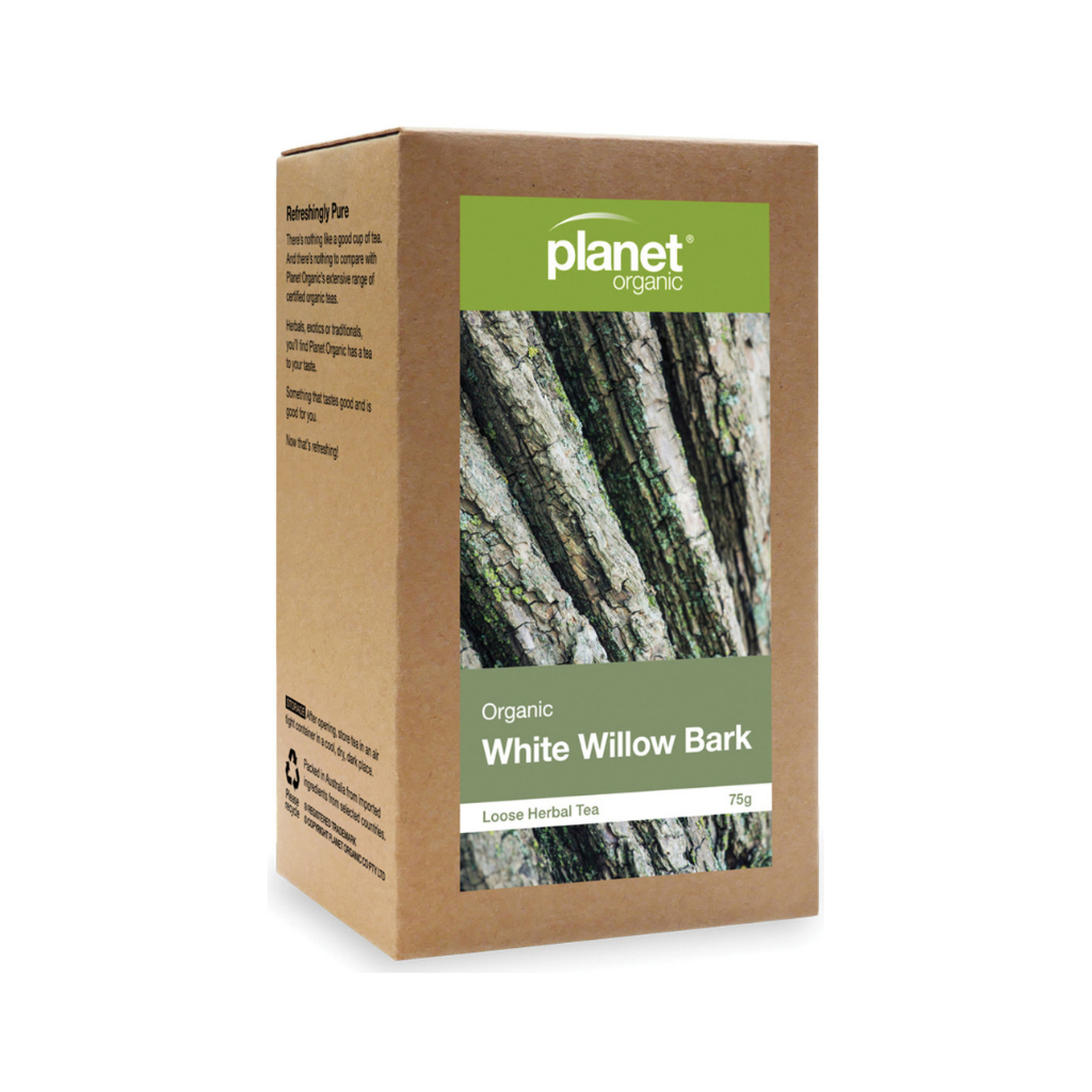 Planet Organic White Willow Bark Loose Leaf Tea 75g-The Living Co.