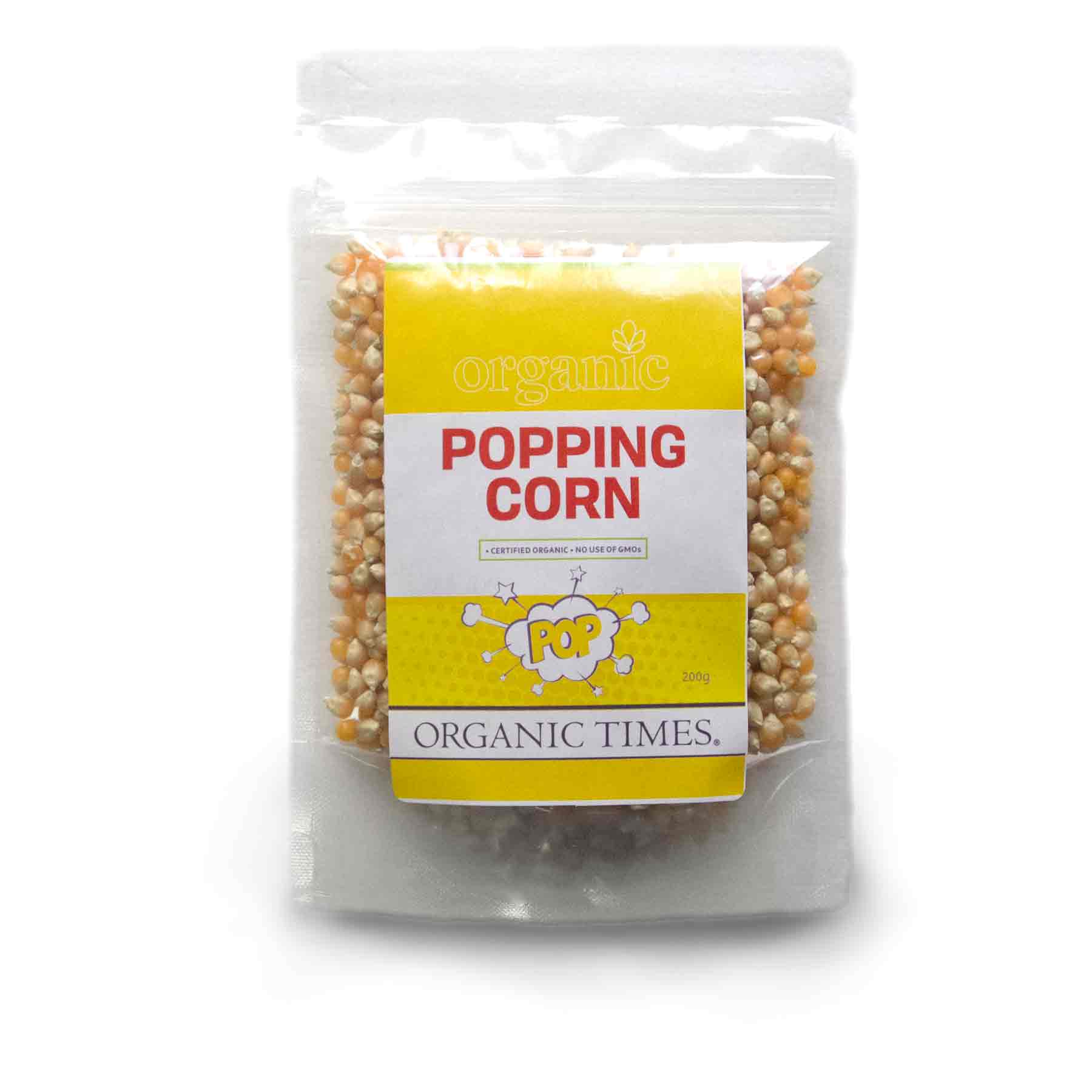Organic Times Popping Corn 200g-The Living Co.