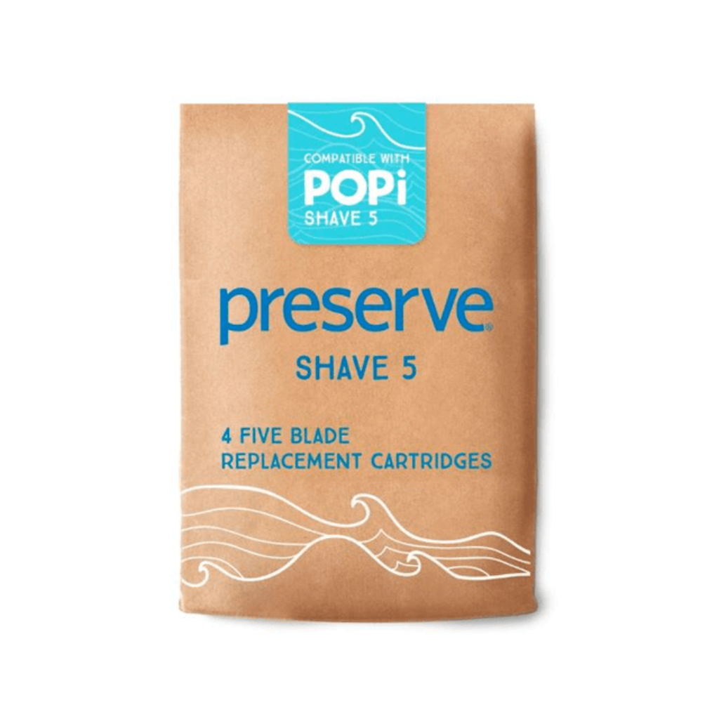 Preserve POPi Shave 5 Replacement Blades x4-The Living Co.
