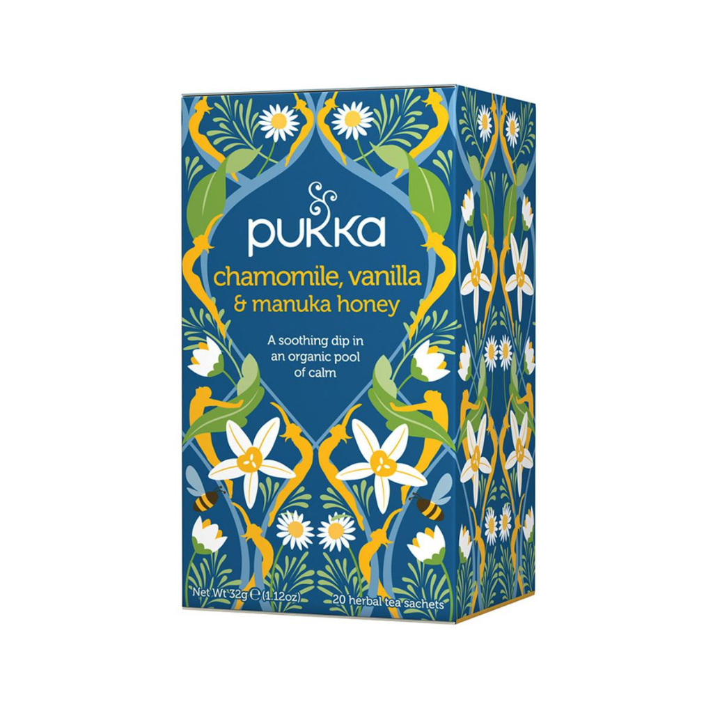 Pukka Chamomile Vanilla & Manuka Honey x 20 Tea Bags-The Living Co.
