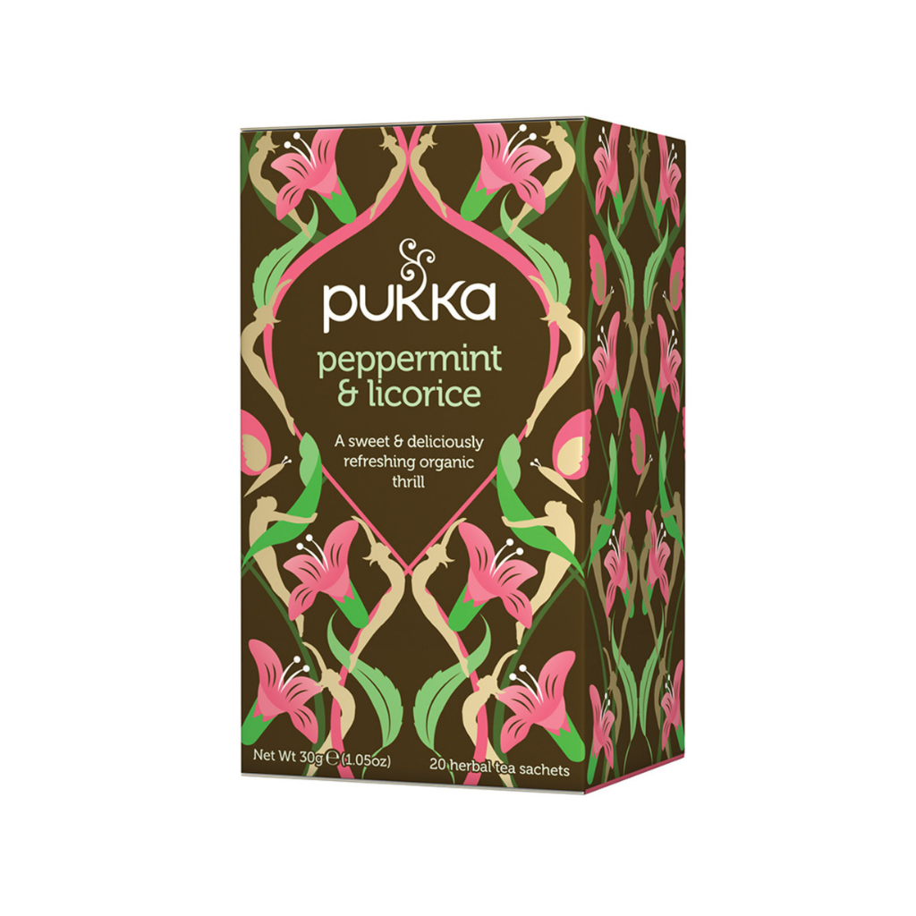 Pukka Peppermint & Licorice x 20 Tea Bags-The Living Co.