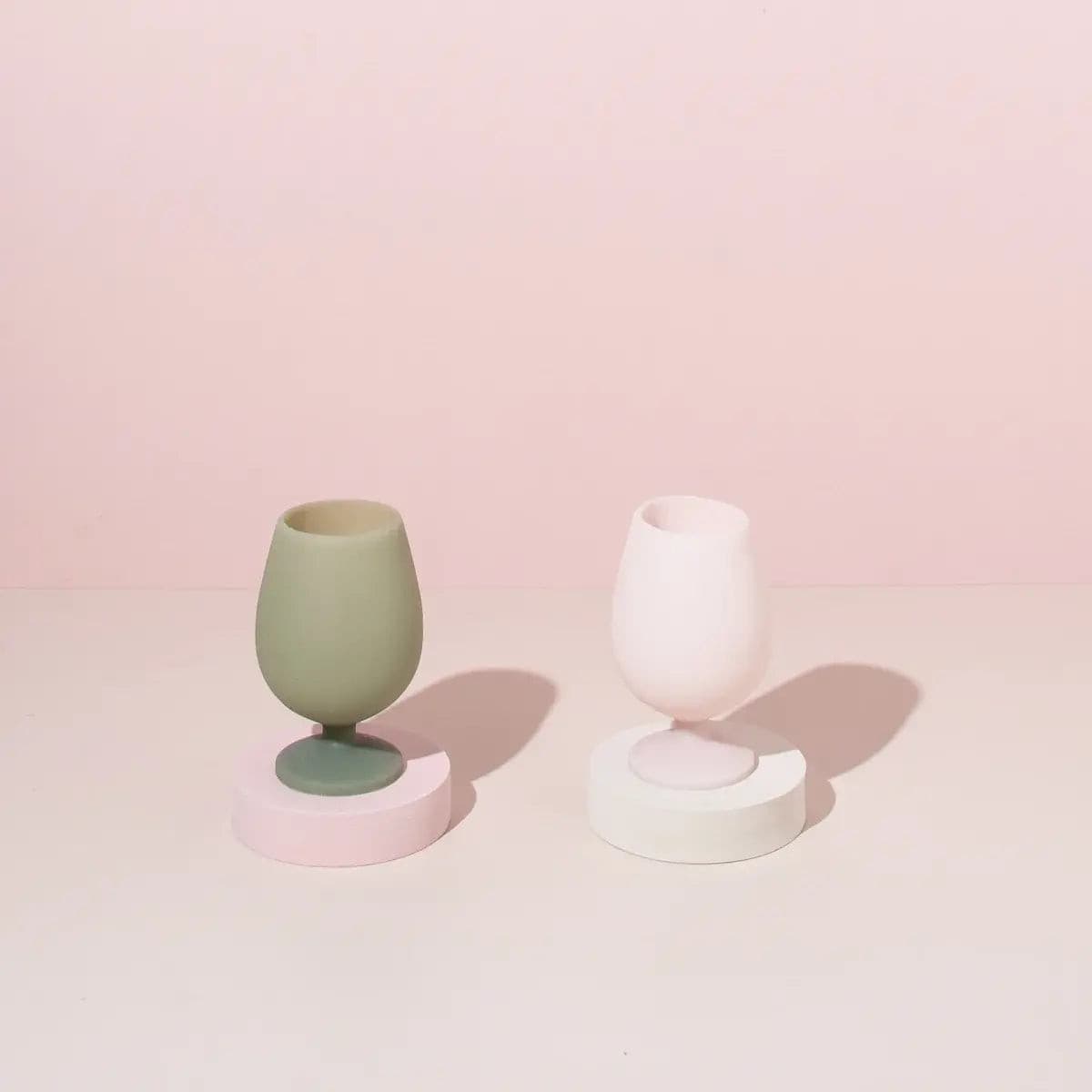 Porter Green Stemm | Unbreakable Silicone Wine Glass | Tullamore-The Living Co.