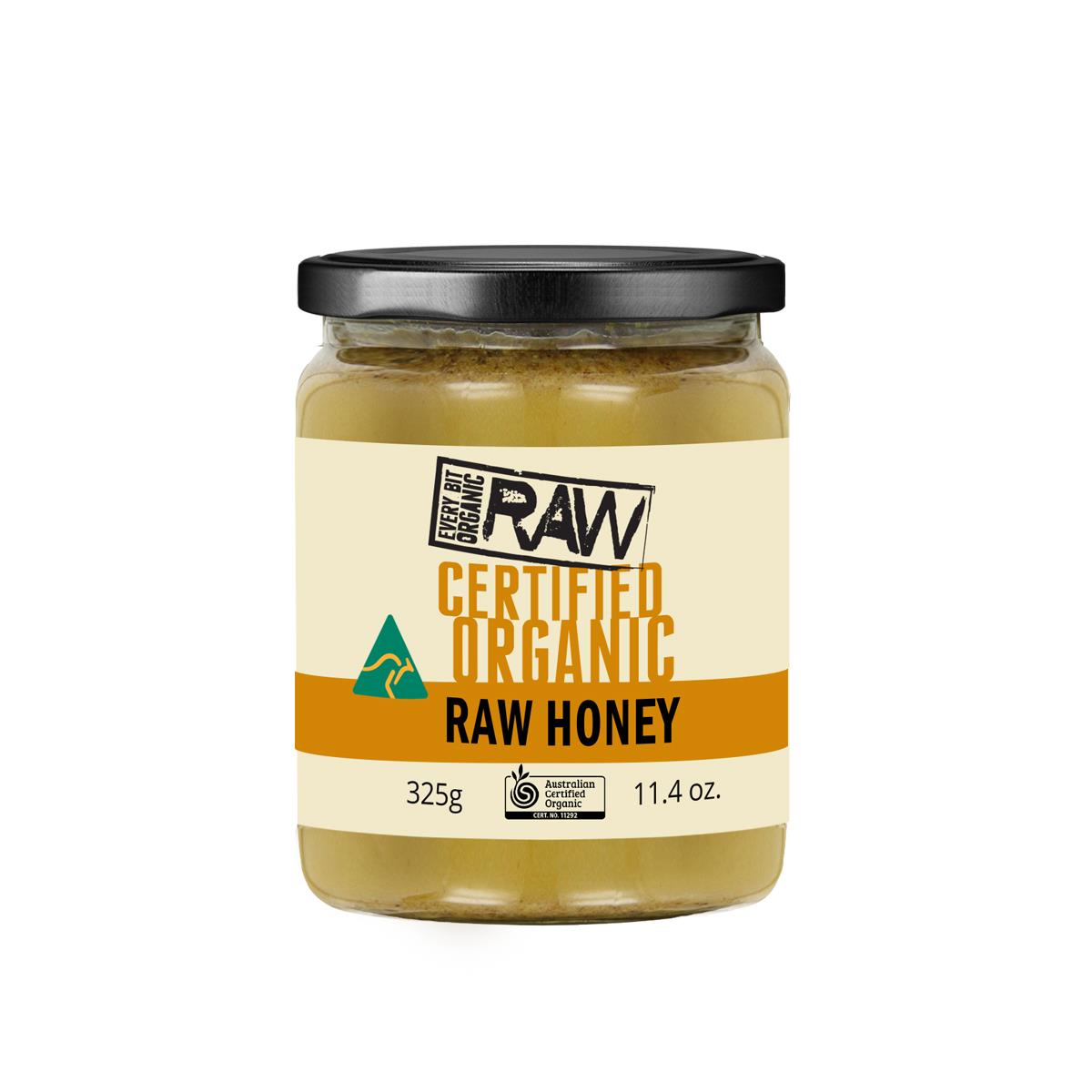 Every Bit Organic Raw Honey 325g-The Living Co.