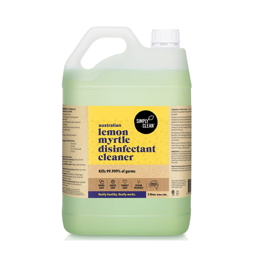 Simply Clean Lemon Myrtle Disinfectant-The Living Co.