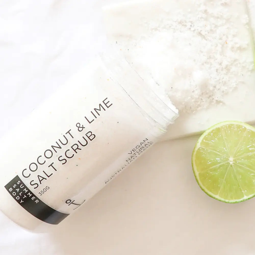 Summer Salt Body Coconut & Lime Scrub-The Living Co.