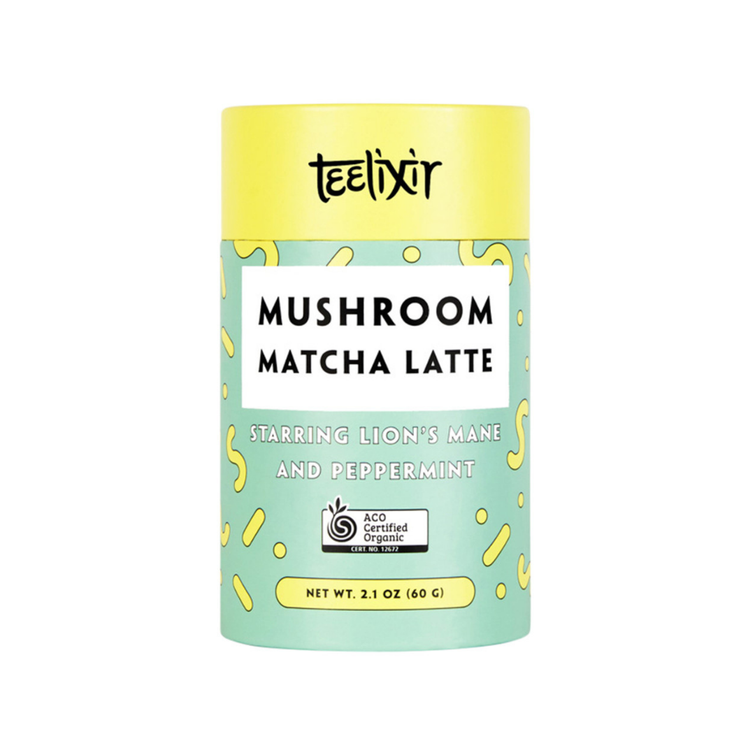 Teelixir Mushroom Matcha Latte with Lion's Mane 60g-The Living Co.