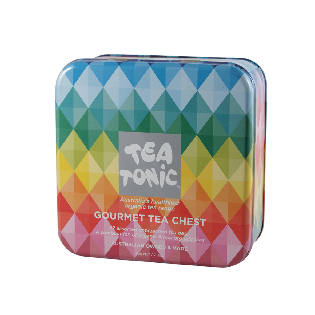 Tea Tonic Tin Tea Chest Mini x 32 Tea Bags-The Living Co.