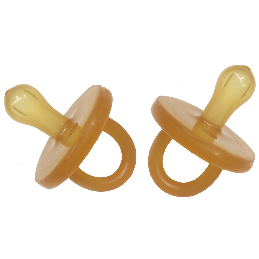 Natural Rubber Soothers Rounded-The Living Co.