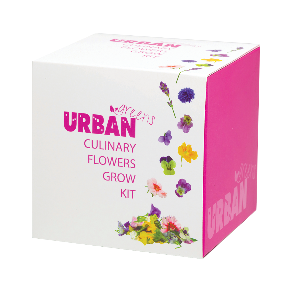 Urban Greens Grow Kit Culinary Flowers 10x10cm-The Living Co.