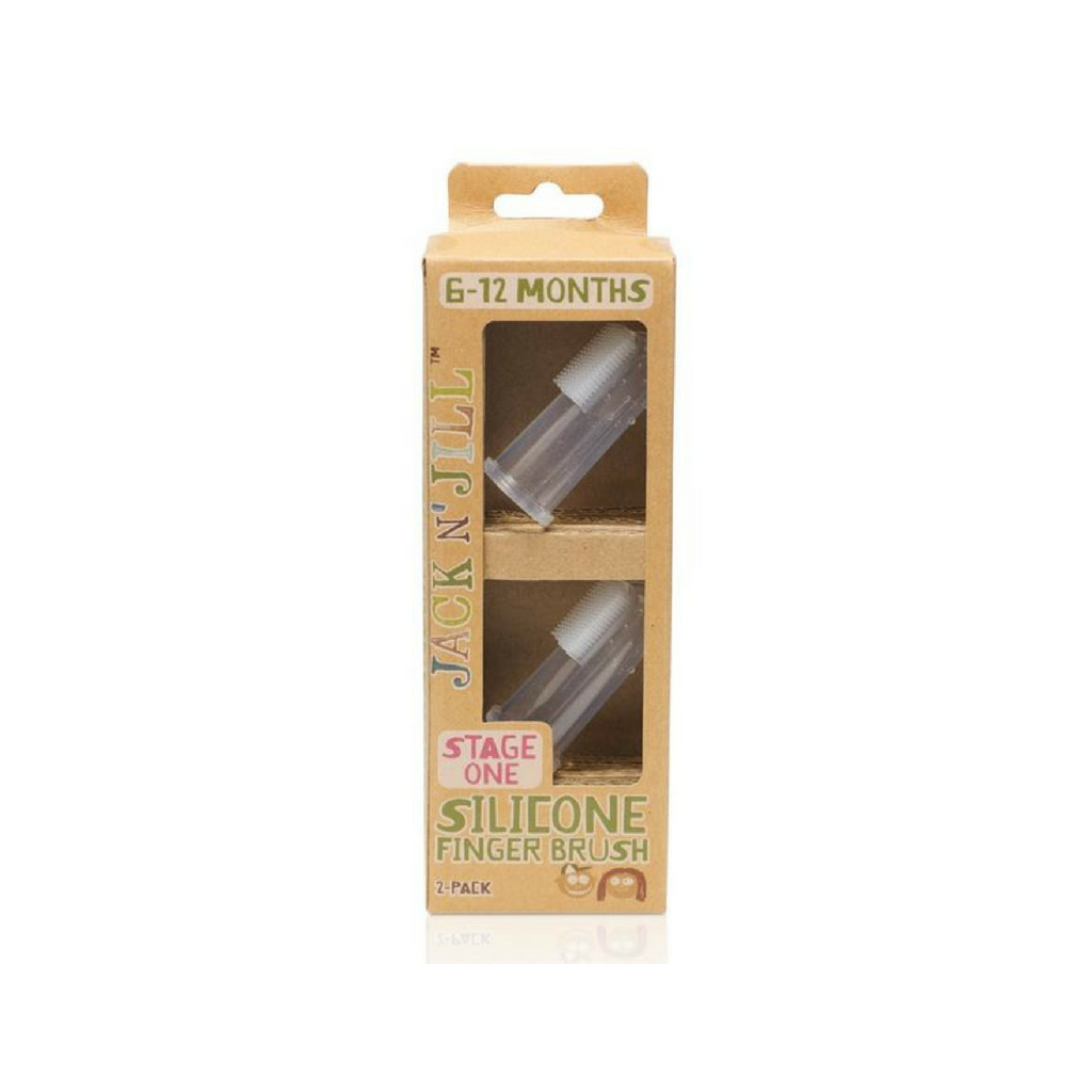 Jack n' Jill Silicone Fingerbrush 2pack-The Living Co.