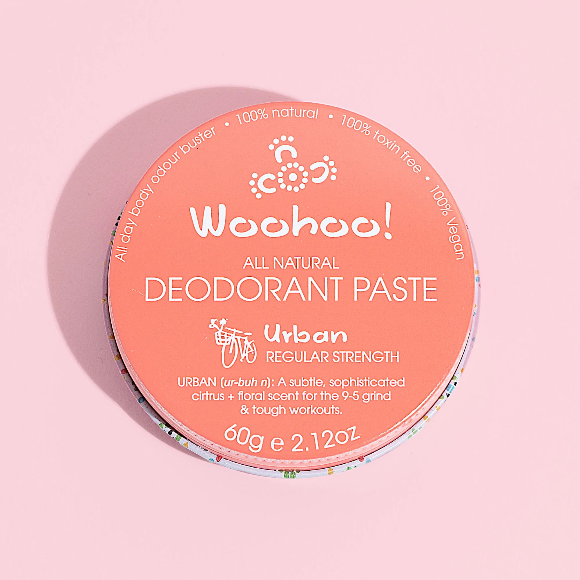 Woohoo Deodorant Paste Urban (Regular Strength) Tin 60g-The Living Co.