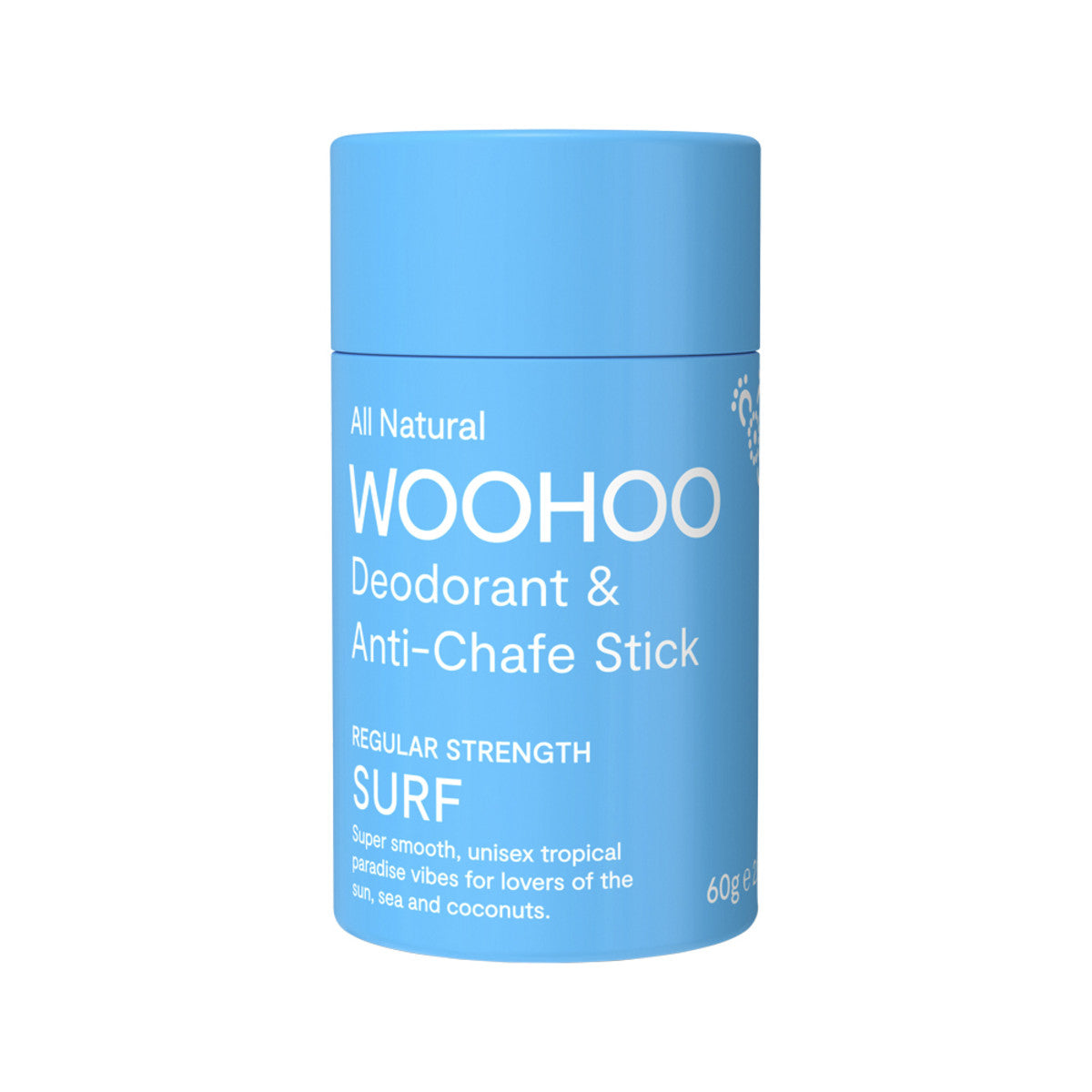 Woohoo Natural Deodorant & Anti-Chafe Stick (Surf) 60g-The Living Co.