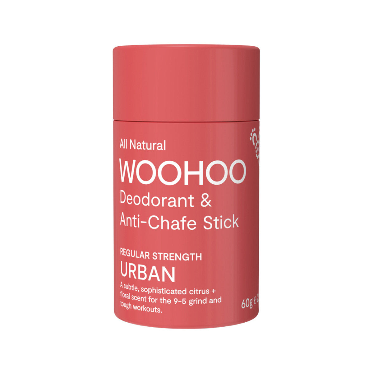 Woohoo Natural Deodorant & Anti-Chafe Stick (Urban) 60g-The Living Co.