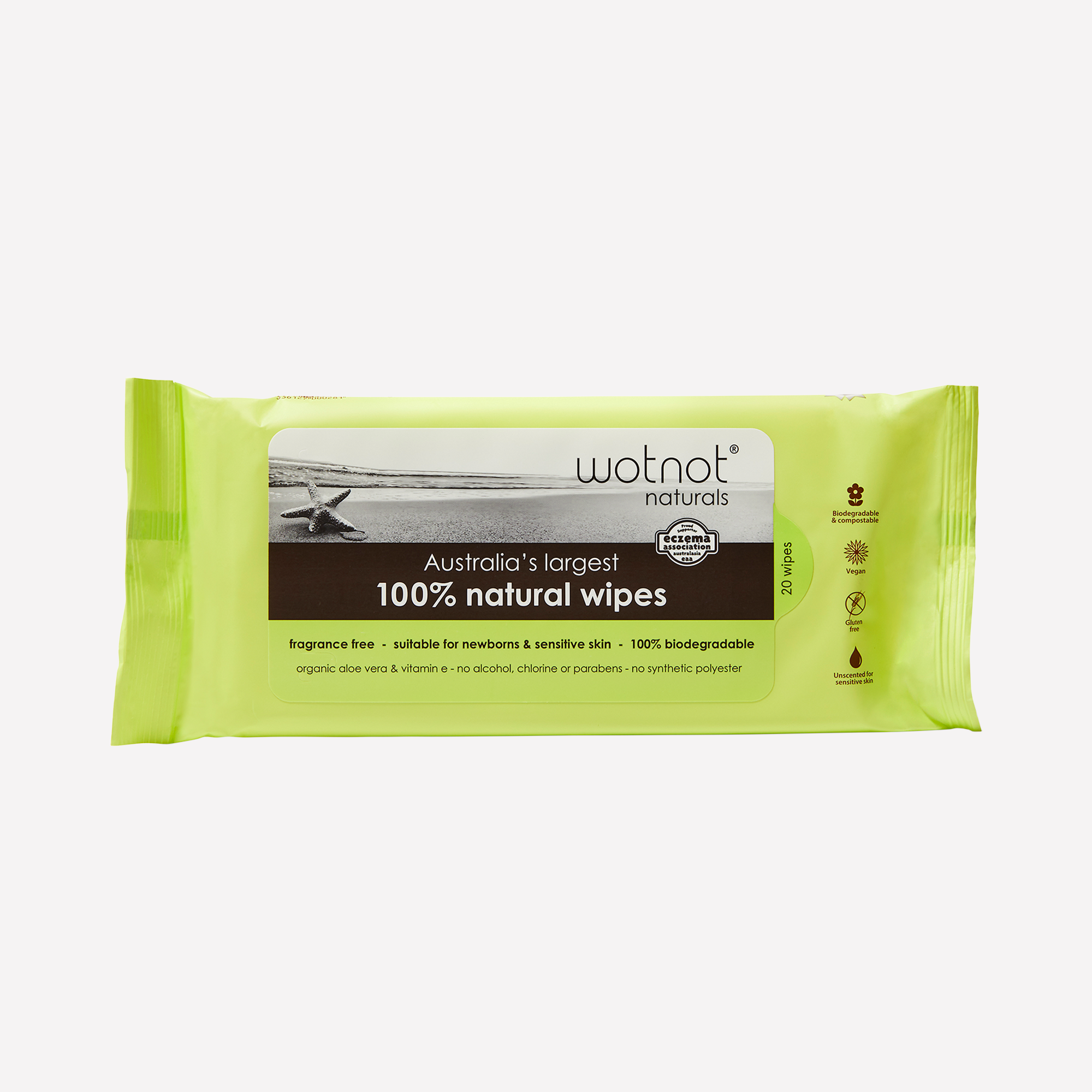 Wotnot Biodegradable Baby wipes - Case Refill 20-The Living Co.