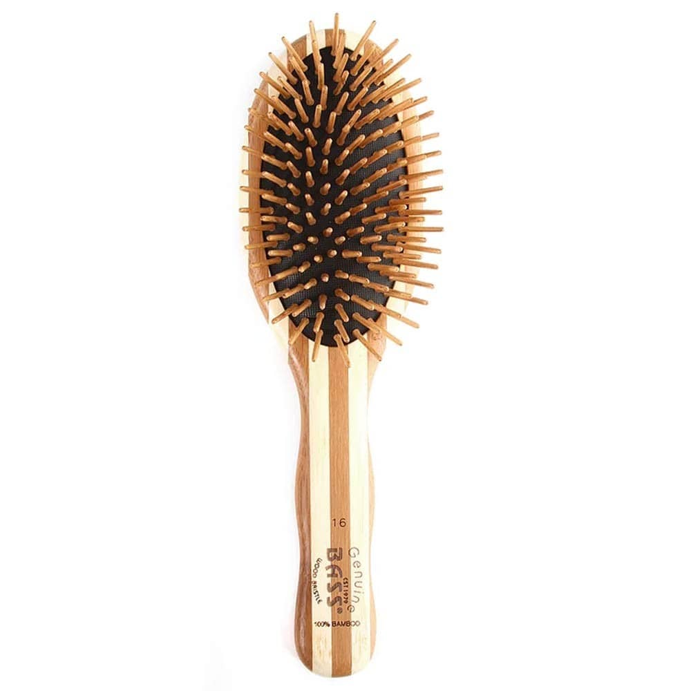 Bass Brushes Bamboo Wood Hair Brush Large - Oval-The Living Co.