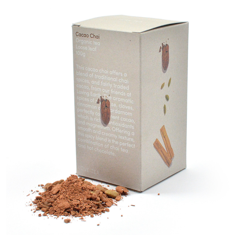 Love Tea Organic Cacao Chai 100g-The Living Co.