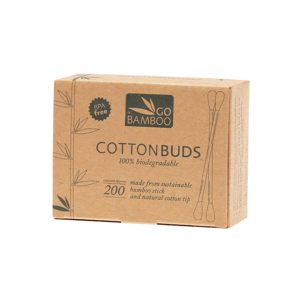 Go Bamboo Cotton Buds 200-The Living Co.
