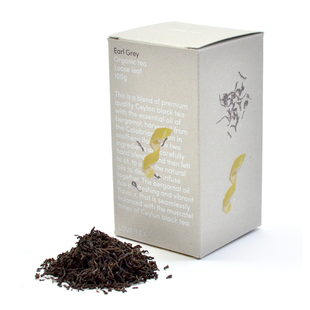 Love Tea Organic Earl Grey 100g-The Living Co.