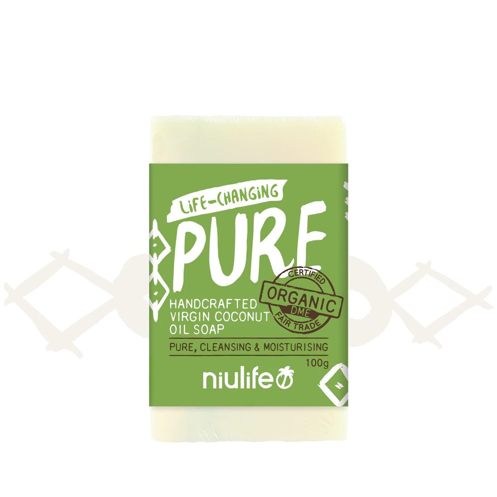 Niulife Coconut Oil Soap Pure - Unscented 100g-The Living Co.