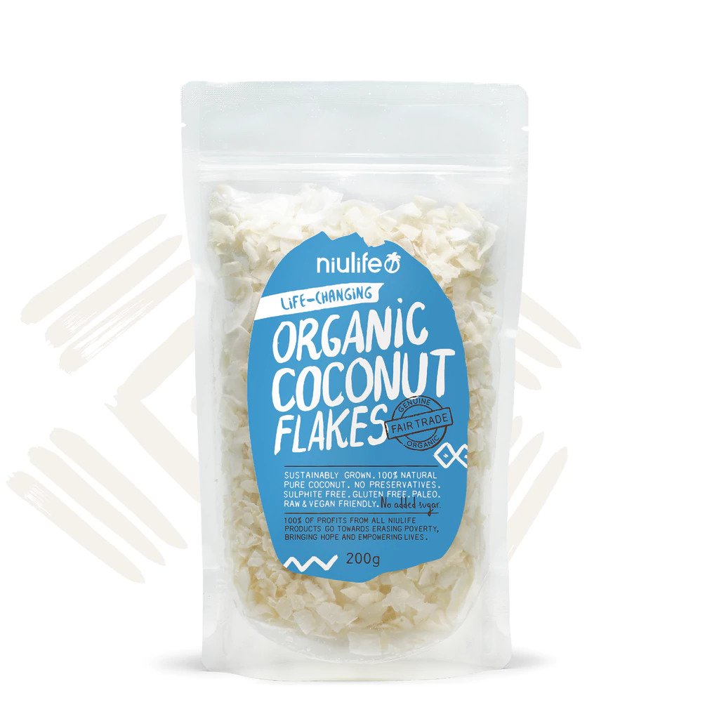 Niulife Flaked Coconut 200g-The Living Co.