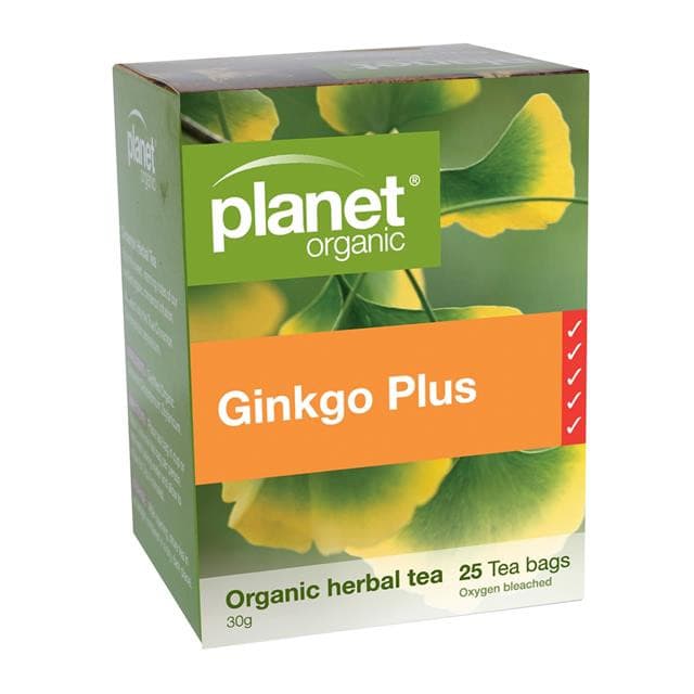 Planet Organic Ginkgo Plus Tea Bags 25-The Living Co.
