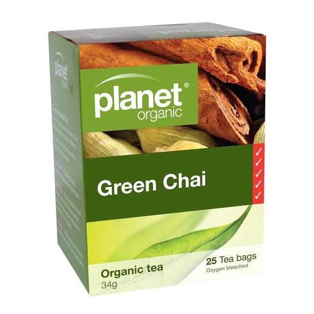 Planet Organic Green Chai Tea Bags 25-The Living Co.