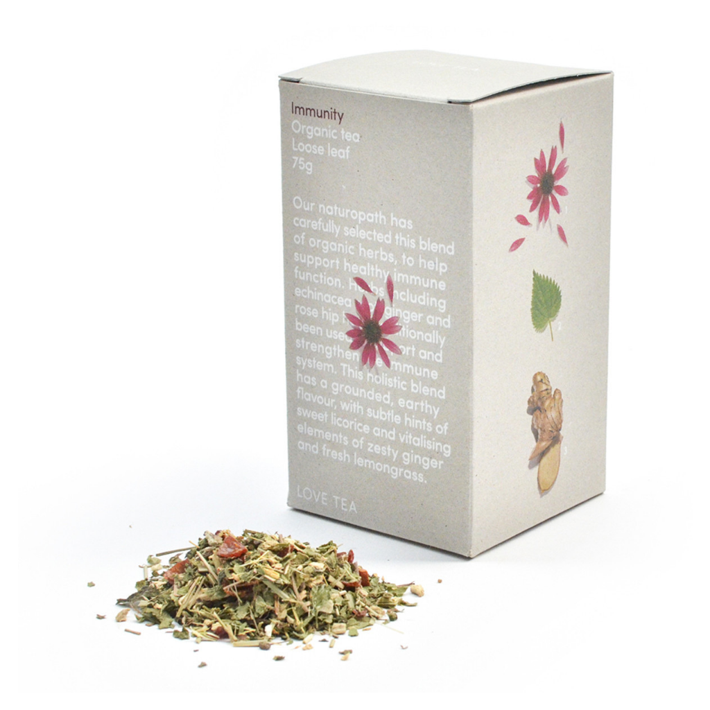 Love Tea Organic Immunity 75g-The Living Co.