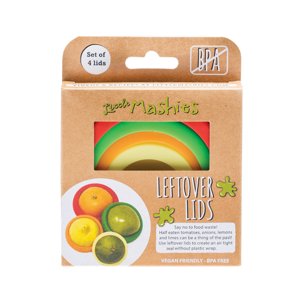 Little Mashies Reusable Leftover Lids Pack Of 4-The Living Co.