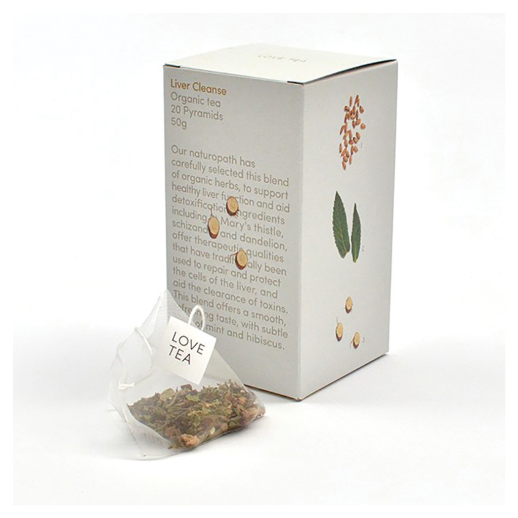 Love Tea Organic Liver Cleanse x 20 Pyramids-The Living Co.